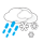 Mix van regen, natte sneeuw en sneeuw