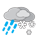 Mix van regen, natte sneeuw en sneeuw